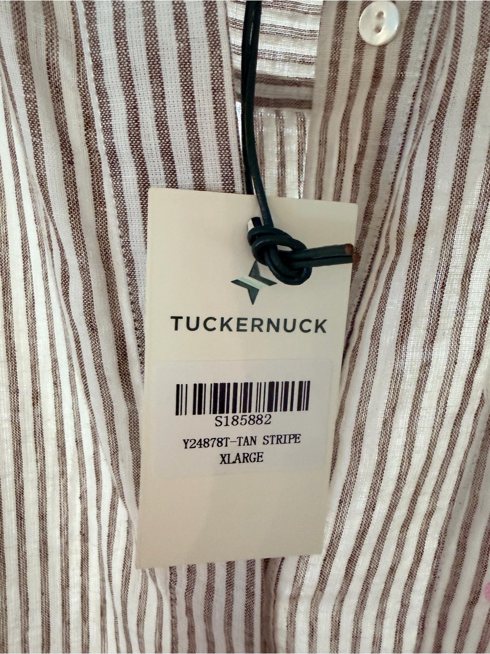 NWT Tuckernuck Gray-Striped Collared Mini Dress with Pink Floral Hem - Picture 3 of 5